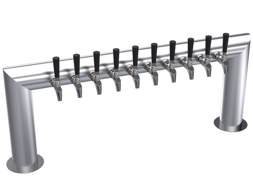 Krowne KPTU-10S 10 Faucets Stainless Steel Countertop Krowne Pass-Thru Tower