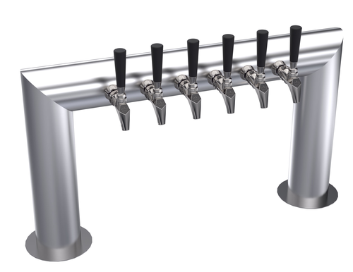 Krowne KPTU-6S 6 Faucets Stainless Steel Countertop Krowne Pass-Thru Tower