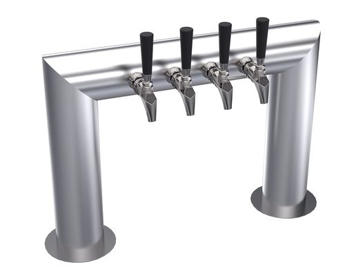 Krowne KPTU-4S 4 Faucets Stainless Steel Countertop Krowne Pass-Thru Tower