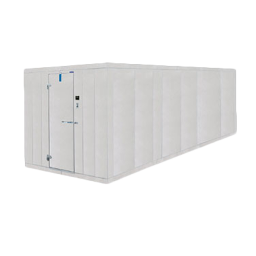 Norlake 11X16X7-7ODCOMBO 132" W Embossed Coated Steel 26 Gauge Fast-Trak Outdoor Two Compartment Walk-In Box Only