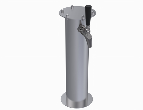 Krowne KF-1S 1 Faucets Stainless Steel Countertop Krowne Single Faucet Frankenstein Tower