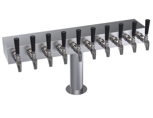 Krowne KTH-10S 10 Faucets Stainless Steel Countertop Krowne T-Head Tower