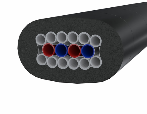 Krowne KT-12-4 2 Black Tape (12) 3/8" Accuflex Bev-Seal Ultra Barrier Tubing