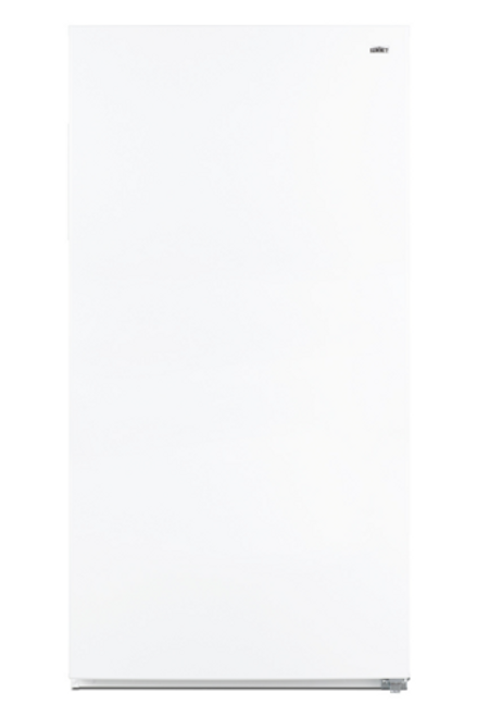 Summit UF22W 21 Cu. Ft. White Aluminum Upright Convertible All-Freezer or Refrigerator - 115 Volts