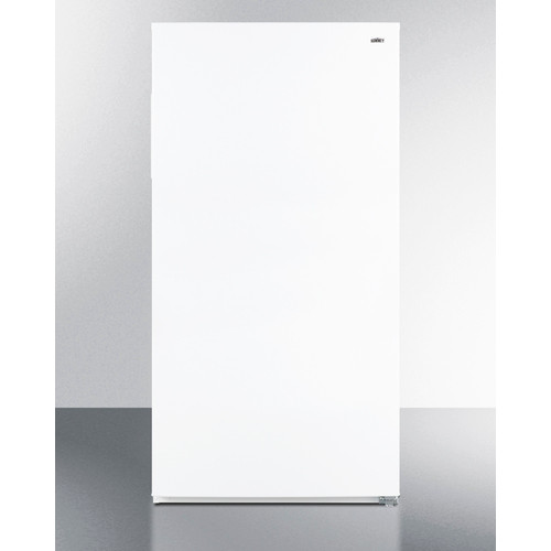 Summit UF22W 21 Cu. Ft. White Aluminum Upright Convertible All-Freezer or Refrigerator - 115 Volts