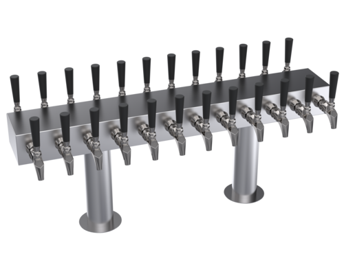 Krowne KDSTC-12S 24 Faucets Stainless Steel Countertop Krowne Double Sided T-Head Tower