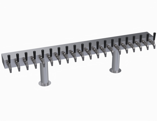 Krowne KDTH-20S 20 Faucets Stainless Steel Countertop Krowne Double T-Head Tower
