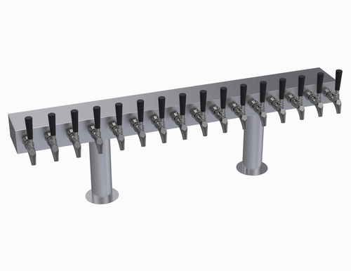 Krowne KDTH-16S 16 Faucets Stainless Steel Countertop Krowne Double T-Head Tower