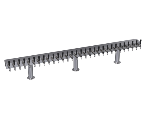 Krowne KDTH-30S 30 Faucets Stainless Steel Countertop Krowne Double T-Head Tower