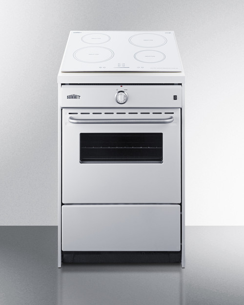 Summit WEM665W 2.92 Cu. Ft. Induction Smooth-Top Range - 220 Volts