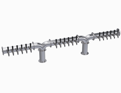 Krowne KDPY-18S 18 Faucets Stainless Steel Countertop Krowne Double Pipe Y-Tower