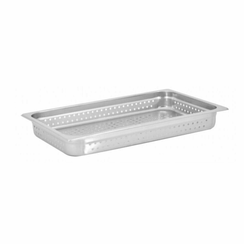 Omcan USA 85188 2.5" Deep 25 Ga. Stainless Steel Perforated Full Size Steam Table Pan