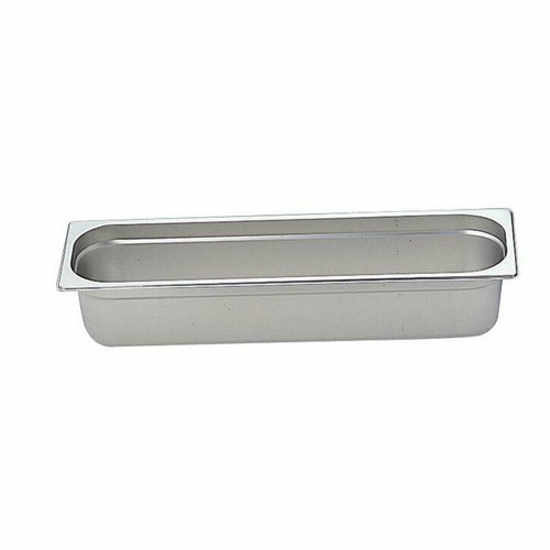 Omcan USA 80617 4" Deep Stainless Steel Solid Half Size Long Steam Table Pan