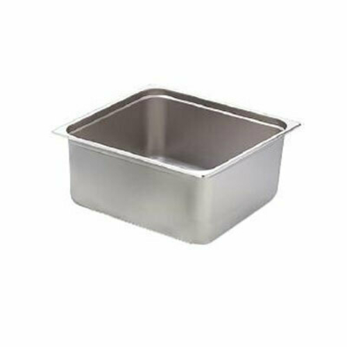 Omcan USA 80615 6" Deep Stainless Steel Solid 0.67 Size Steam Table Pan