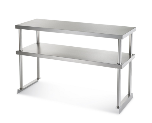 Arctic Air 64914K 71" W x 30" H x 18" D Stainless Steel 2 Tier Over Shelf
