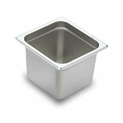 Omcan USA 80279 6" Deep Stainless Steel Solid 0.17 Size Steam Table Pan