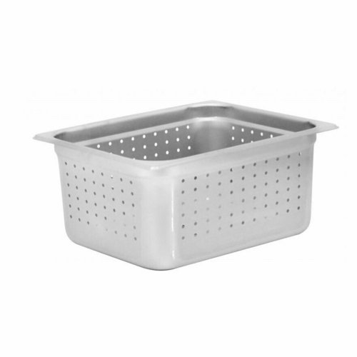 Omcan USA 85208 6" Deep 25 Ga. Stainless Steel Perforated Half Size Steam Table Pan
