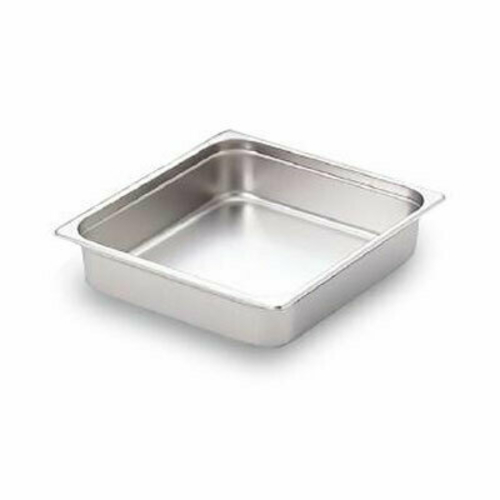 Omcan USA 80613 2.5" Deep Stainless Steel Solid 0.67 Size Steam Table Pan