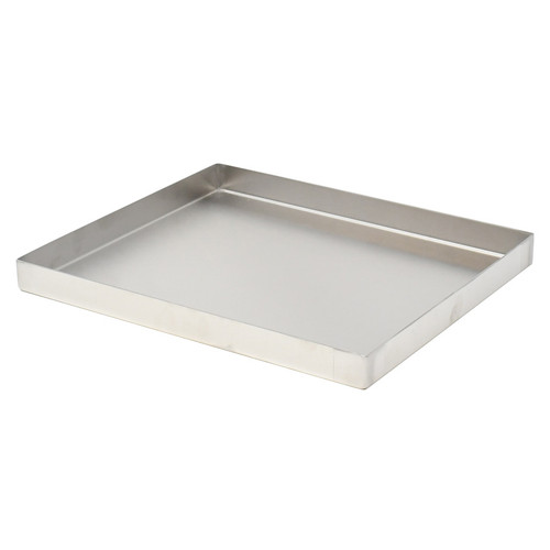 Omcan USA 43082 10" D x 18" W x 1" H Stainless Steel Pan