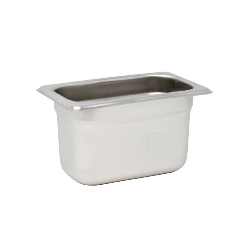 Omcan USA 80283 6" Deep Stainless Steel Solid 0.11 Size Steam Table Pan