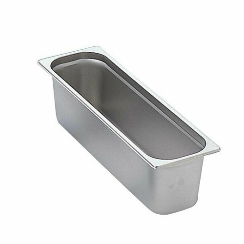 Omcan USA 80618 6" Deep Stainless Steel Solid Half Size Long Steam Table Pan