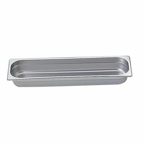 Omcan USA 80616 2.5" Deep Stainless Steel Solid Half Size Long Steam Table Pan