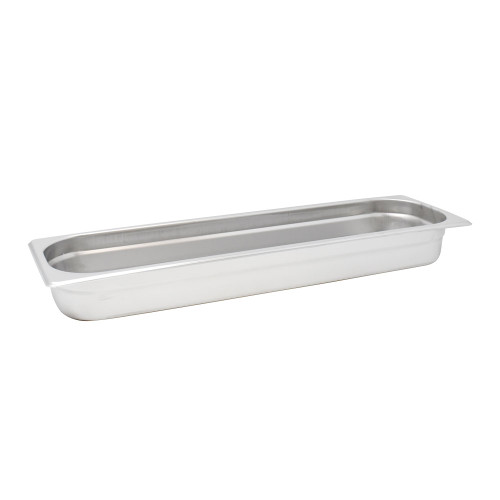 Omcan USA 80616 2.5" Deep Stainless Steel Solid Half Size Long Steam Table Pan
