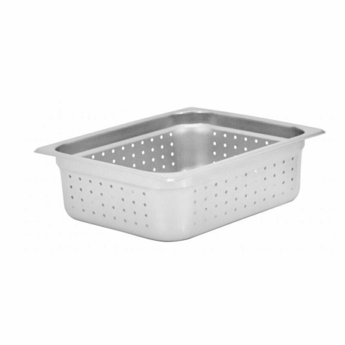 Omcan USA 85204 4" Deep 25 Ga. Stainless Steel Perforated Half Size Steam Table Pan