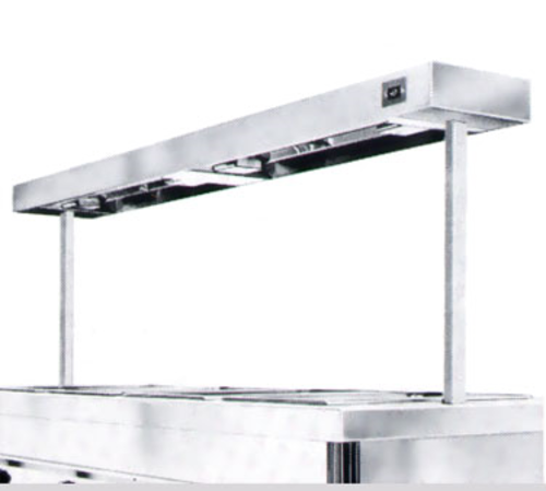 Caddy Corporation A-23 26" Wide Stainless Steel Warmer with Sneeze Protector for 2 Well