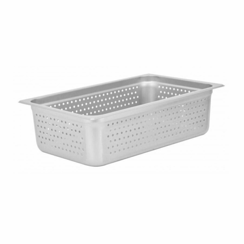 Omcan USA 85196 6" Deep 25 Ga. Stainless Steel Perforated Full Size Steam Table Pan