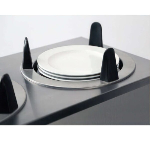 Lakeside 5205 Easy-Glide 32" W Stainless Steel Round Mobile Non-Heated Dish Dispenser