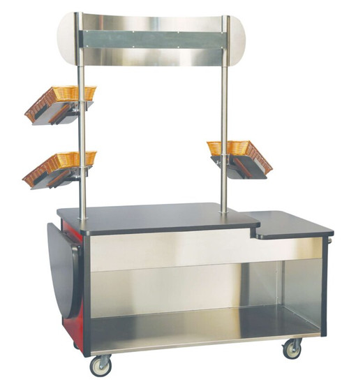 Lakeside 768 84.5" W 20 Gauge Breakfast Snack Cart
