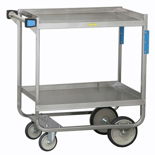 Lakeside 721 700 Lbs. Stainless Steel 2 Shelves Utility Cart