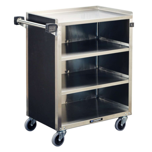 Lakeside 615 300 Lbs. Stainless Steel 4 Shelves Bussing Cart