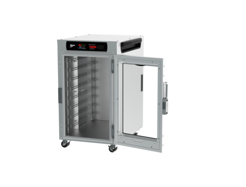 Metro HBCN8-DC-UC 20" W Stainless Steel & Galvanized Clear Door HotBlox Insulated Holding Cabinet - 120 Volts