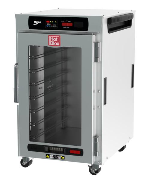 Metro HBCN8-DC-UC 20" W Stainless Steel & Galvanized Clear Door HotBlox Insulated Holding Cabinet - 120 Volts