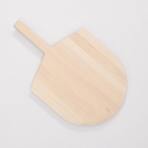 American Metalcraft 2212 12" x 13" Wood Pizza Peel
