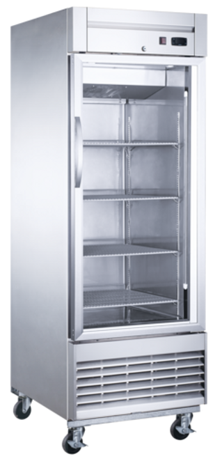 Dukers D28F-GS1 27.5" W Stainless Steel One-Section Reach-In Freezer - 115 Volts