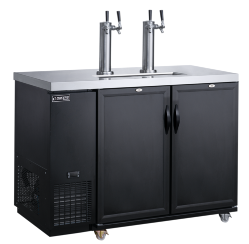 Dukers DKB48-M2 49.87" W Stainless Steel Top Electronic Controls Automatic Defrost Kegerator Draft Beer Cooler - 110 Volts