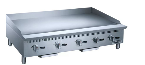 Dukers DCGMA60 60" W Stainless Steel Natural Gas Griddle - 150,000 BTU