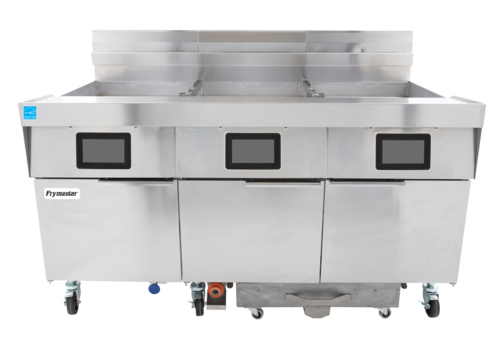 Frymaster 3FQG120T-LP 65.4" W Stainless Steel Liquid Propane Frymaster FilterQuick Fryer - 105,000 BTU