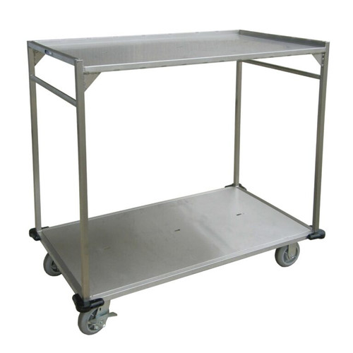 Lakeside PB51 53" W Notched Shelves Corner Gussets Open Tray Delivery Cart