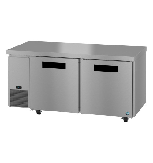 Hoshizaki ULF67B 67” W Stainless Steel Interior Two-Section Steelheart Series Undercounter Freezer - 115 Volts