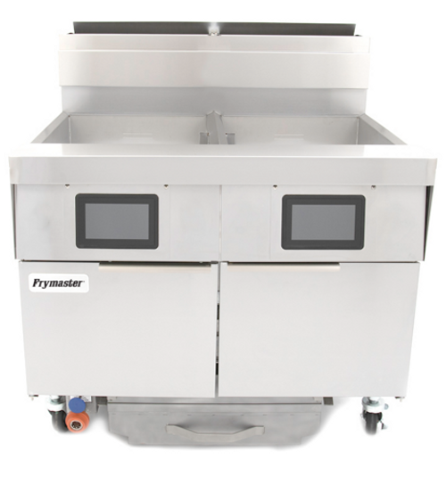 Frymaster 2FQG80T-NG 40.37" W Stainless Steel Natural Gas Frymaster FilterQuick Fryer - 125,000 BTU
