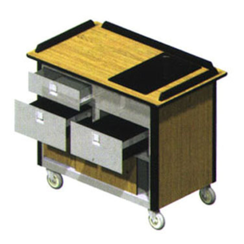 Lakeside 690-30 44.5" W Stainless Steel Exterior Cold Drawers Hydration or Nutrition Cart