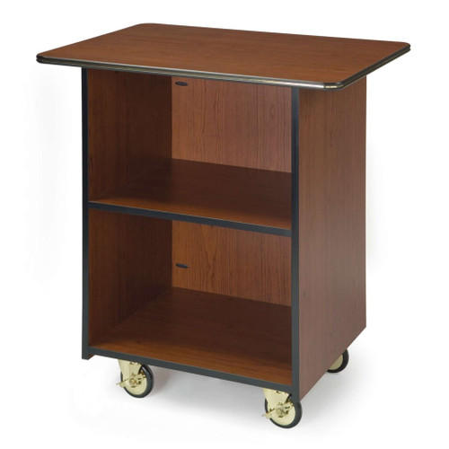 Lakeside 66100 33.5" W Laminate 1 Compartment Compact Service Cart
