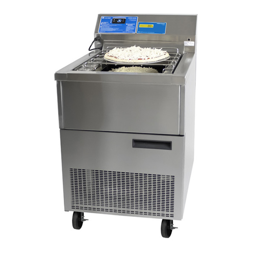 Randell RCS-24-WS 24" W Stainless Steel Exterior Refrigerated Prep Table - 115 Volts