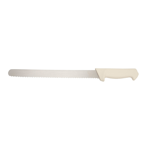 VacMaster WP9112 12" Stainless Steel Wavy Edge Blade Value Grip Bread Knife