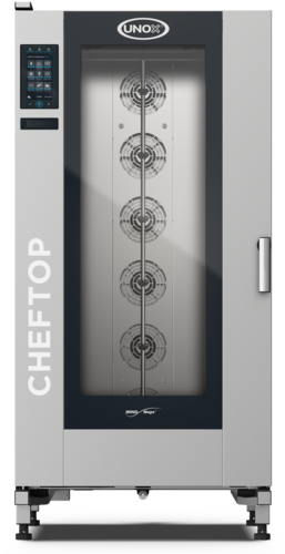 Unox XAVL-2021-NPRS-NG 35.13" W Natural Gas Roll-In Programmable Menu ChefTop MIND.Maps Plus Combi Oven or Steam Oven - 307,093 BTU