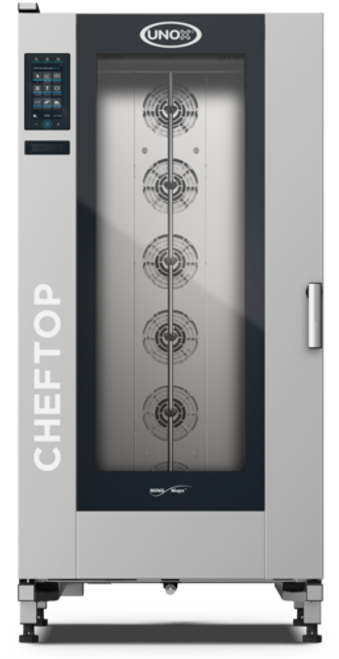 Unox XAVL-2021-NPRS-LP 35.13" W Liquid Propane Roll-In Programmable Menu ChefTop MIND.Maps Plus Combi Oven or Steam Oven - 307,093 BTU